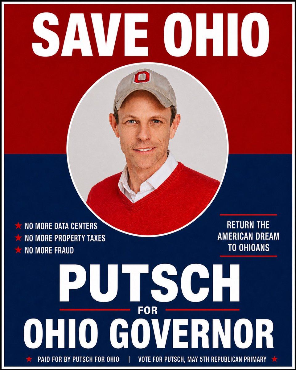 WeWillBeFree24's tweet photo. Ohio we need Casey Putsch for Governor 🇺🇸 

Vivek Ramaswamy will exploit all of Ohio's resources, for his technocrat surveillance agenda. 

No Vivek! https://t.co/pzcPUFFfwX