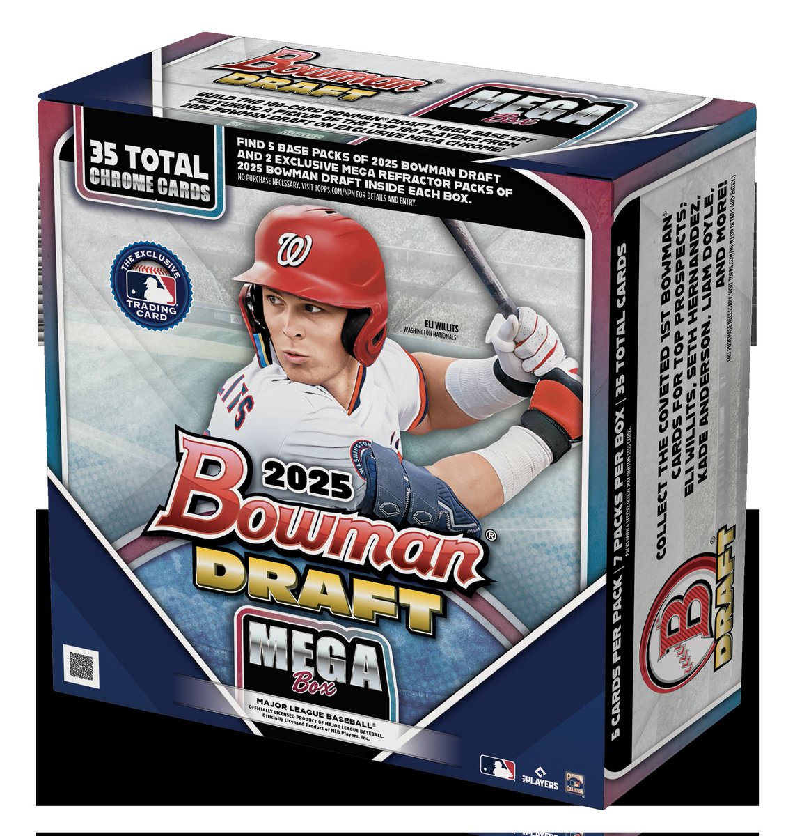 TresorSports's tweet photo. 2025 #Bowman #Baseball Draft Mega Box ½ #CaseBreaks

The top #MLBDraft Picks W/exclusive Mofo #Refractors, Image Variation, Image Variation #Autographs &amp; the top #MiLB Prospects!

#BaseballCards #thehobby #SportsCards

#RipWax MON 11PM EST/8PM PST
#whatnot
https://t.co/DIgy96zf0k https://t.co/QRMOej53ha