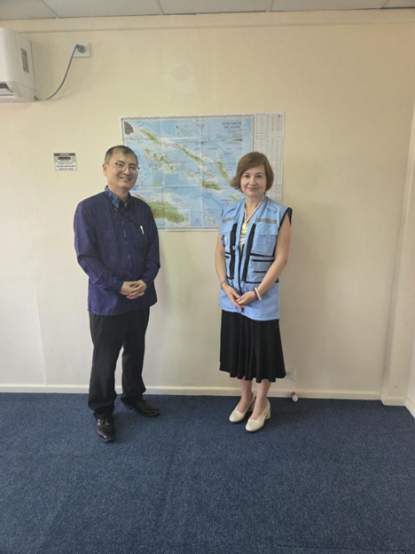 UNOCHA_Pacific's tweet image. 🤝 OCHA Office of the Pacific Islands met with @JICA_PR in Honiara.

🌏 JICA programmes and volunteer support across Solomon Islands were at the centre of the discussion.

#SolomonIslands #Partnerships #PacificIslands #OCHA #JICA
