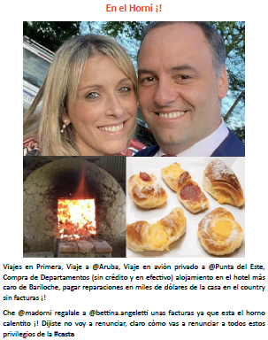 PyA_Radical's tweet photo. 👉 Che @JMilei que estas esperando para echar a @madorni; junto a @BettinaAngelet1 están esperando unas facturas para el desayuno. #adorni #TodoCash #RenunciaAdorni  US$245.000 #Corrupcion - @UCRTwitera @danyatavela77 https://t.co/gVnB5AJgak