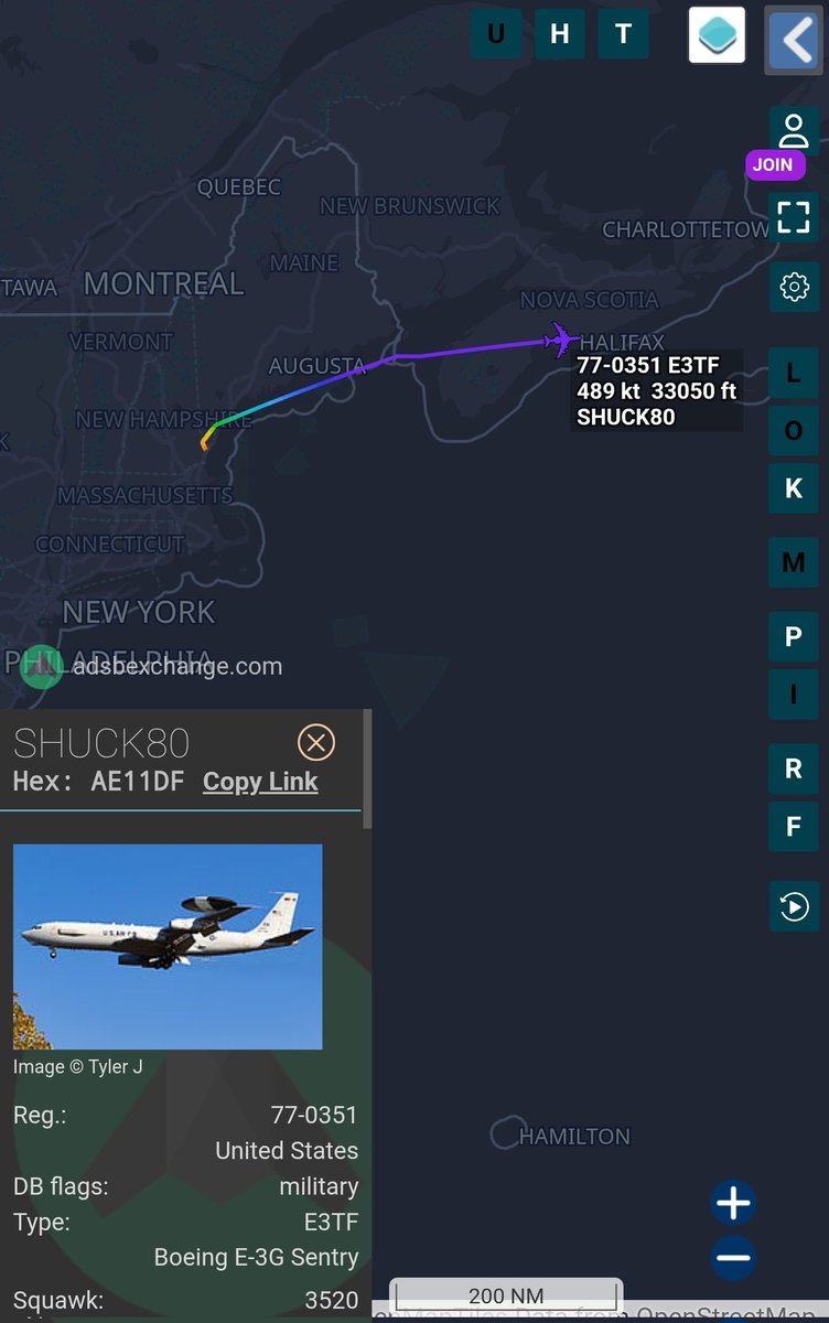 sipjack1776's tweet photo. E-3B Sentry
#AE11DF/77-0351/SHUCK80
Departs Pease for Ramstein.
@blackswanadria @Borrowed7Time @steffanwatkins https://t.co/DA1W3XBjVM