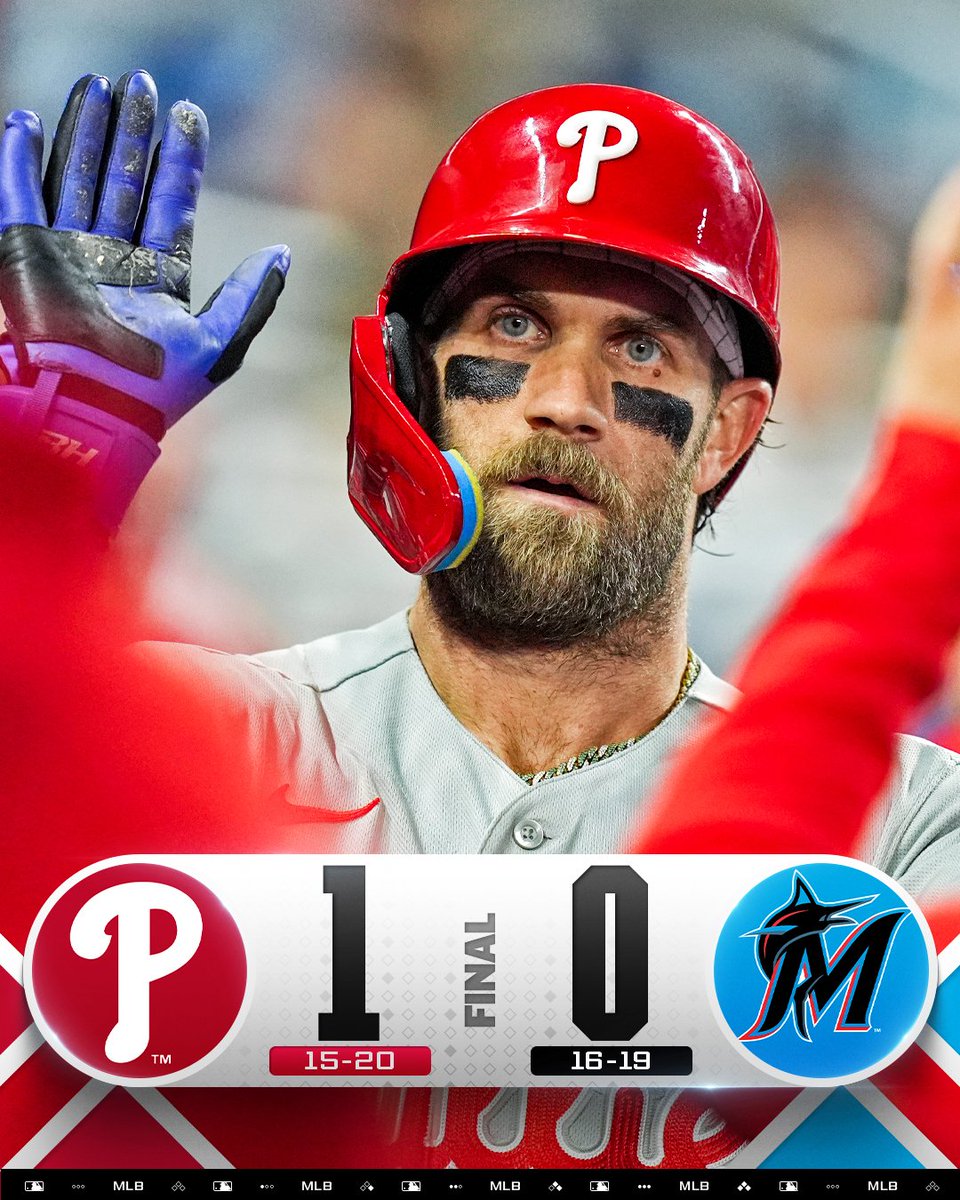 Gate7sports's tweet image. The MVP doing MVP things and Nola throwing absolute dots. 🎯

​A Bryce bomb and 6 scoreless innings from the ace? That’s how you handle business in South Philly. 🔔

​Harper: 🚀

​Nola: 🚫

​Vibe: Electric

​#RingTheBell #Phillies #MLB #FightinPhils #Baseball