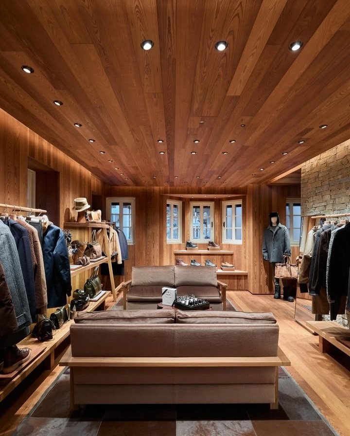 _Othman_Najib's tweet image. Prada opens its first boutique in the heart of Cortina.

+ Spanning three levels and 200 square meters, the space brings together natural larch wood, walnut, stone, and velvet, materials in dialogue with the surrounding alpine landscape.

@PRADA #PradaStore #Cortina #Italy