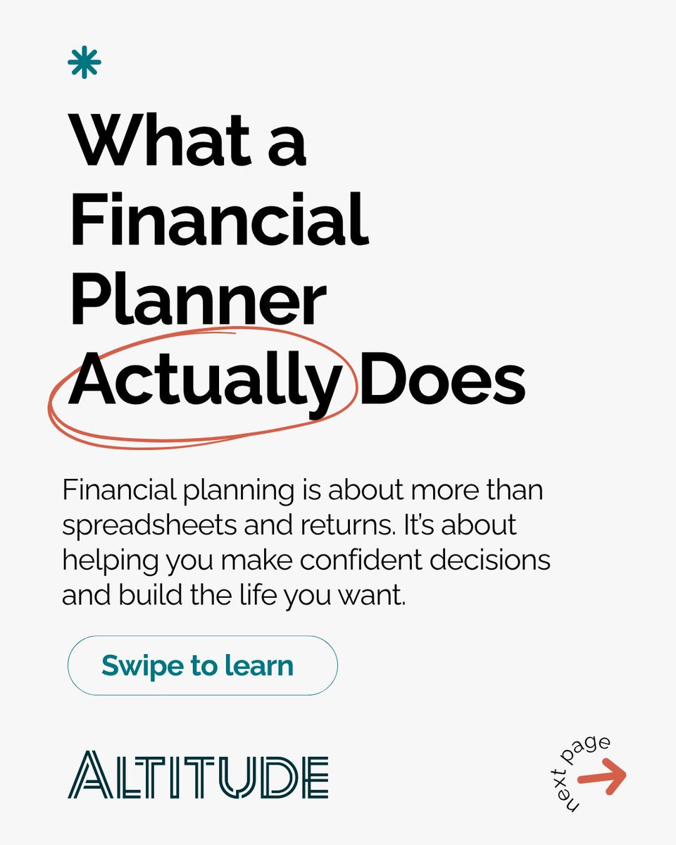 AltitudeAdviser's tweet photo. When people think of financial planning, they often picture numbers, projections and investment returns. While those matter, the real value goes much deeper.

💡Beyond growing wealth, it’s about using your money intentionally to support the life you want to live. https://t.co/pQVhsd7Ph7