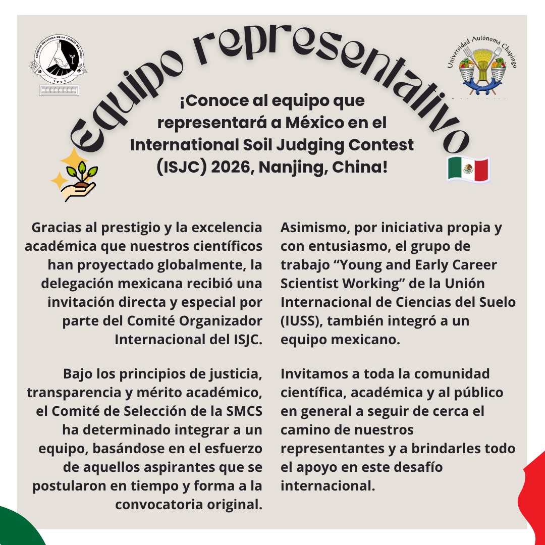 Sociedad Mexicana de la Ciencia del Suelo tweet media