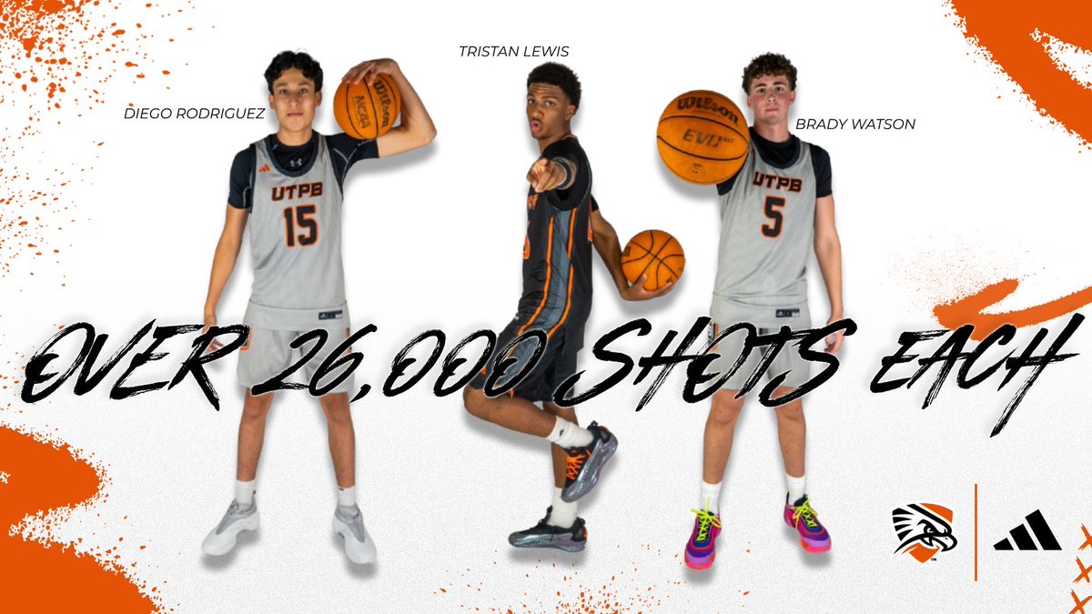 utpbmbb's tweet photo. Our guys have been working this off-season !! 

Diego, Tristan, and Brady all have gotten up over 26k shots EACH !

#FalconsUp #EDG https://t.co/ZYdhcKDpxa