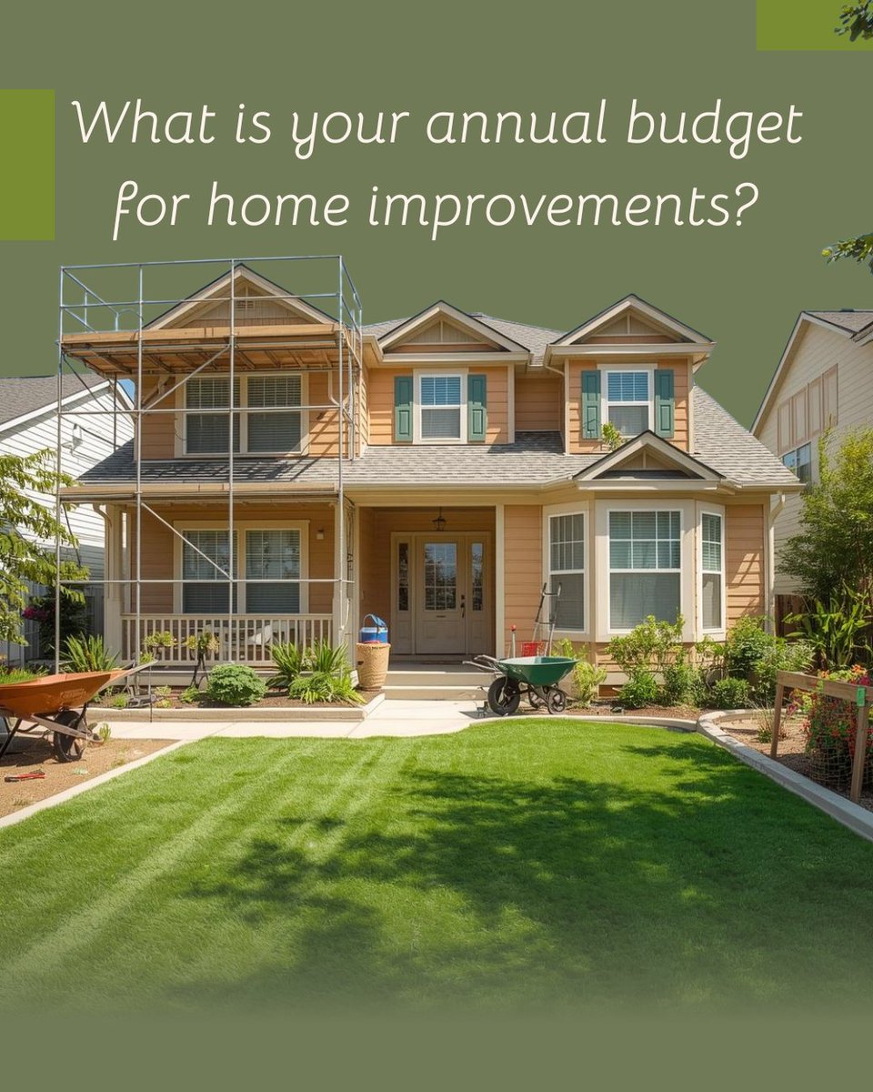 bischoffrealtor's tweet image. The one percent rule suggests setting aside at least 1% of your home's value each year for maintenance. 🛠

#budget #home #improvements #question