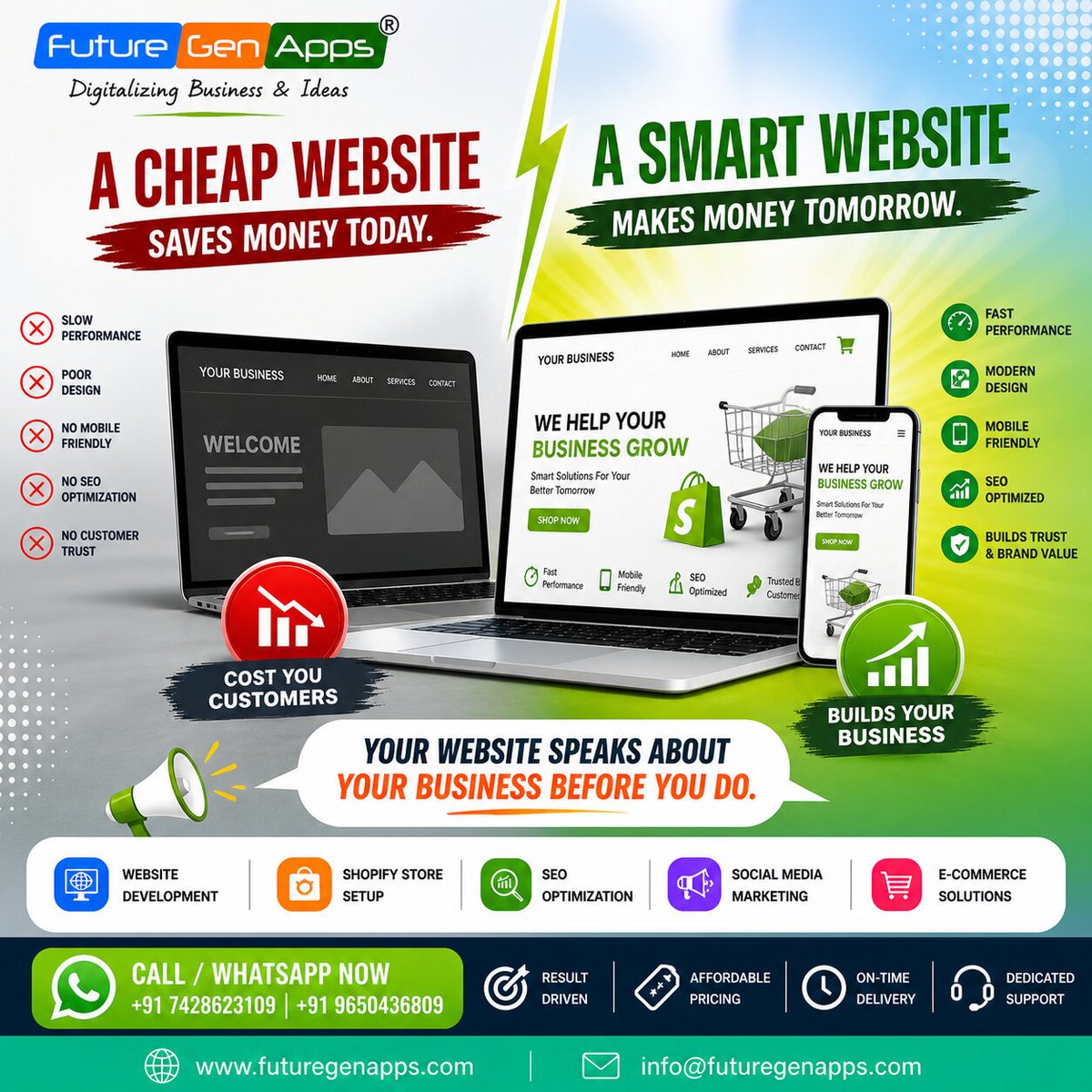 futuregenapps's tweet image. 𝗔 𝗰𝗵𝗲𝗮𝗽 𝘄𝗲𝗯𝘀𝗶𝘁𝗲 𝗺𝗶𝗴𝗵𝘁 𝘀𝗮𝘃𝗲 𝘆𝗼𝘂 𝗺𝗼𝗻𝗲𝘆 𝘁𝗼𝗱𝗮𝘆…
𝗯𝘂𝘁 𝗮 𝘀𝗺𝗮𝗿𝘁 𝘄𝗲𝗯𝘀𝗶𝘁𝗲 𝗵𝗲𝗹𝗽𝘀 𝘆𝗼𝘂 𝗲𝗮𝗿𝗻 𝘁𝗼𝗺𝗼𝗿𝗿𝗼𝘄
#WebsiteDevelopment #DigitalMarketing #BusinessGrowth #OnlineBusiness #StartupIndia #EntrepreneurLife #WebDesign #SEO