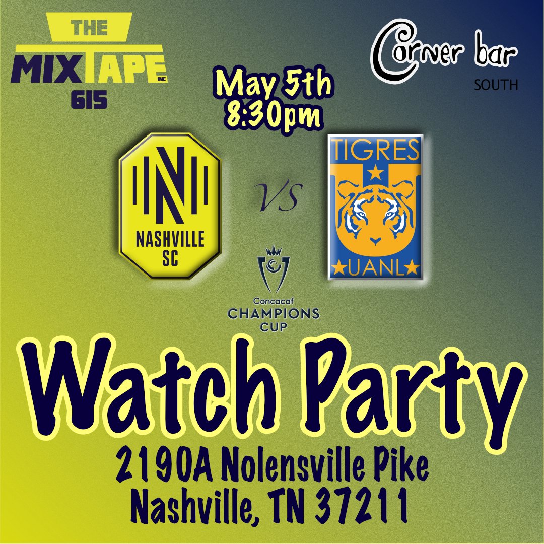 mixtape615's tweet photo. Pull up in us at Corner Bar South for Cinco! Lets remain unbeaten in Mexico and advance to our 3rd cup final in club history! #EveryoneN https://t.co/ItomTbtRXc