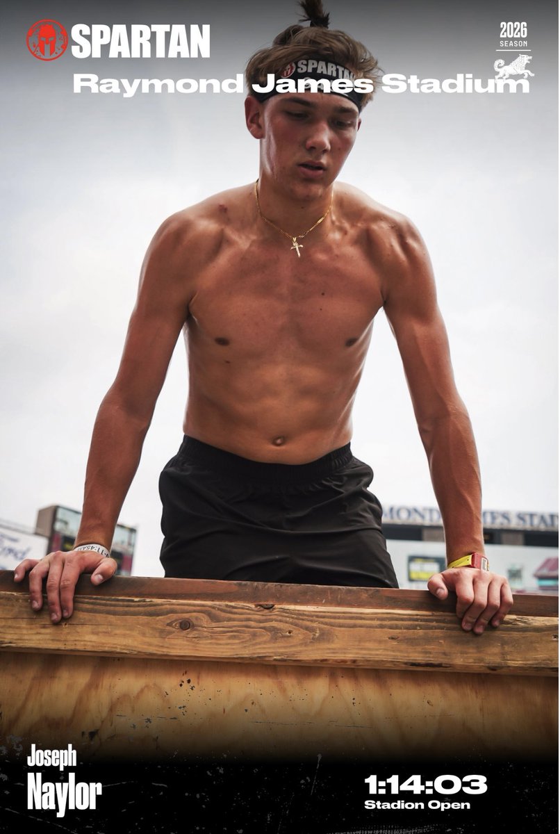 Naylor2028's tweet photo. Mission Accomplished. Great offseason experience! @SpartanRace https://t.co/LZeUHJdP1Z