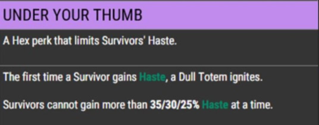 Incredible stuff really. What the fuck do you mean if I want BHVR to make Lithe and SB not braindead chase extenders I have to run a perk THAT I CAN LOSE? Are we deadass?