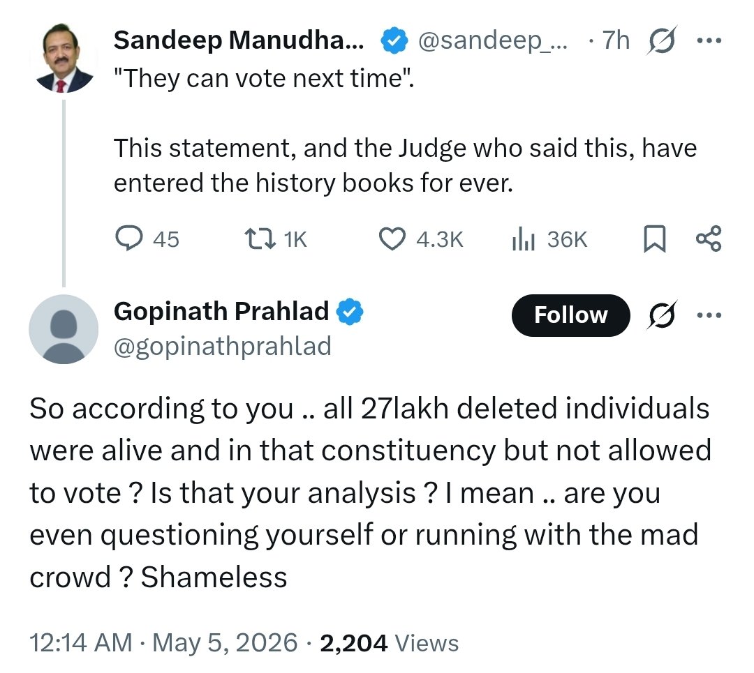 Sandeep Manudhane tweet media