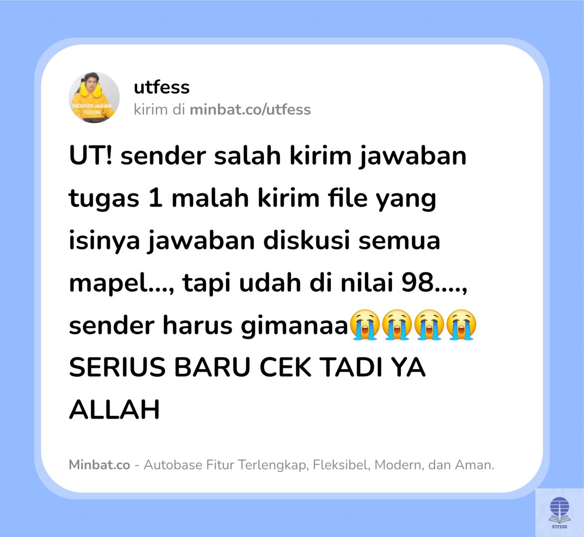 UTFESS | CEK PINNED 📌 tweet media