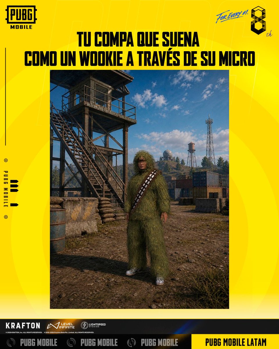 PUBGMOBILELATAM's tweet image. Etiqueta a tu compa al que no le entiendes nada por culpa de su micrófono 🤔????

#PUBGMOBILE
#PUBGMOBILELATAM
#maytheforthbewithyou