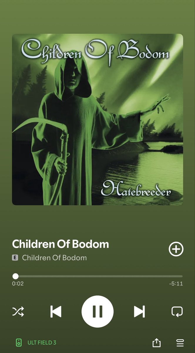 こどもの日ということでChildren of BodomのアルバムHatebreederからアルバムの表題にもなってるChildren of Bodomが今日の1曲目

アルバム全体から感じるネオクラシカルな雰囲気がたまらん

ちなみにバンド名は彼らの地元フィンランドで起きた未解決事件の湖から名付けられたようです