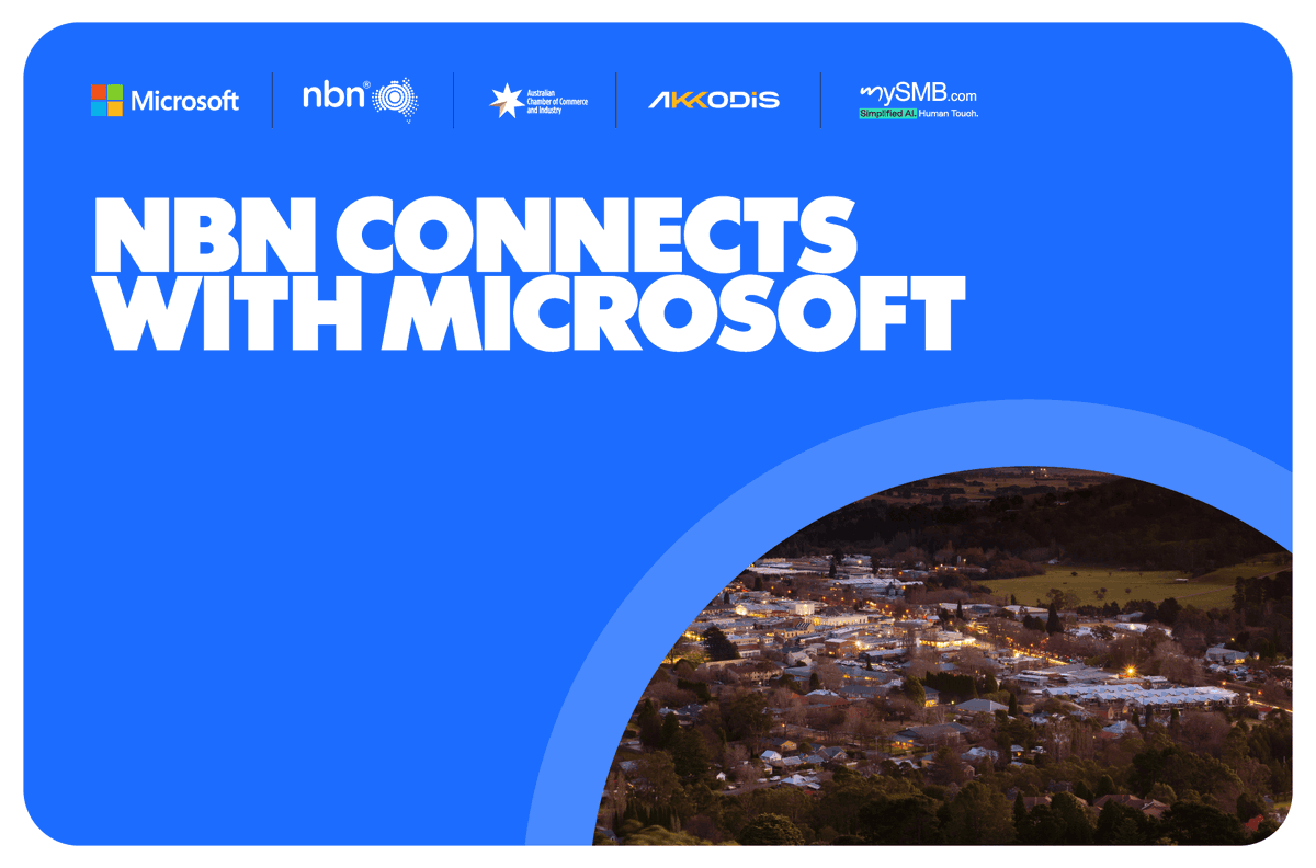 👀💻 ONLINE - NBN Connects with Microsoft - courtesy of Vic Regional Chamber Alliance and @Commerce Ballarat  Business Wodonga Member pricing applies. See link for full details and registration details:  businesswodonga.com.au/events/nbn-con…