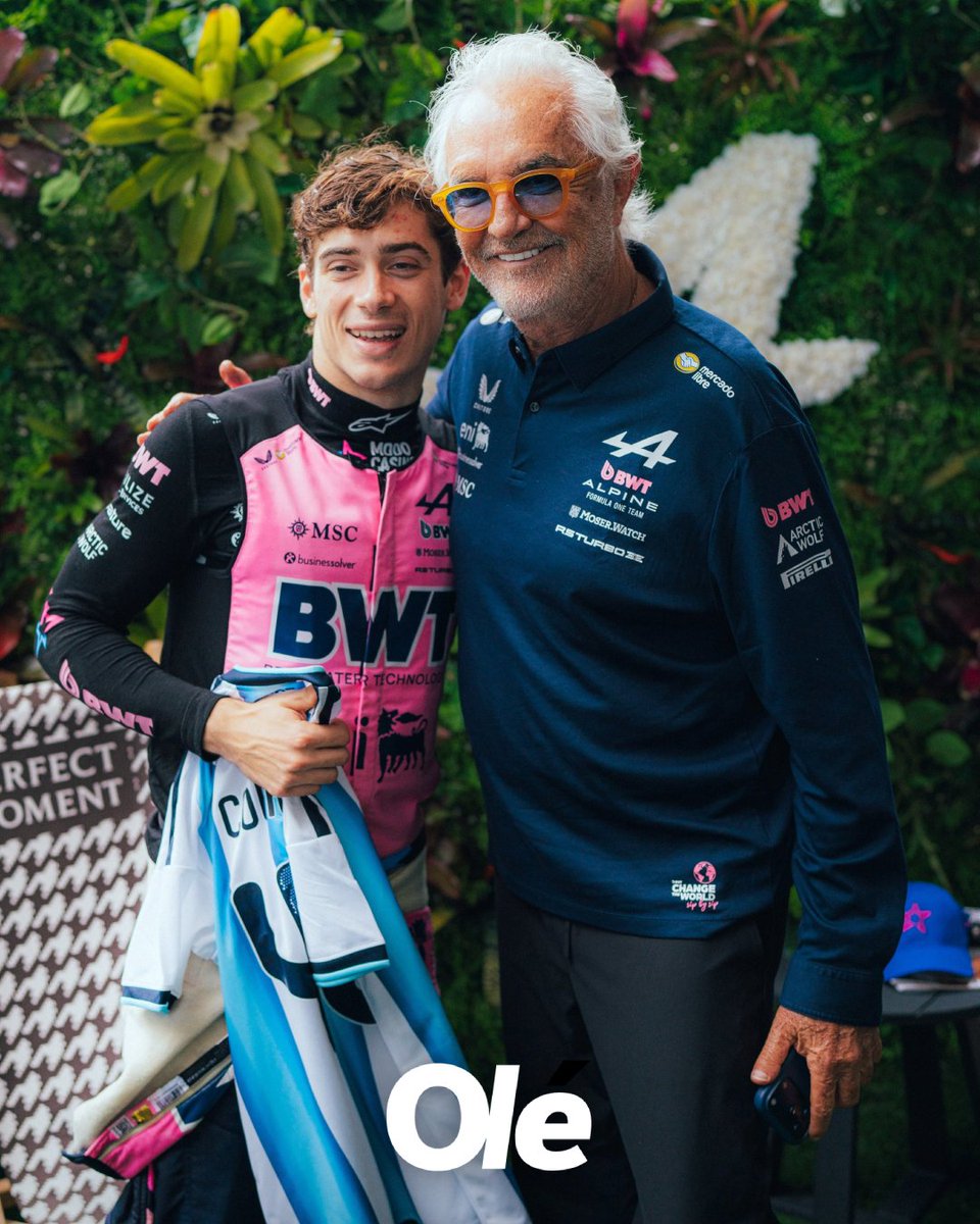 "TIENE EL POTENCIAL PARA SER UN SÚPER PILOTO" 👏

🔝🏎️ El TREMENDO elogio de Flavio Briatore para Colapinto y su decisión de confiar en él

🗣 "Ahora todos se dan cuenta de que Franco tiene el potencial para ser un súper piloto. Yo creí en Franco todo el tiempo, lo puse en el