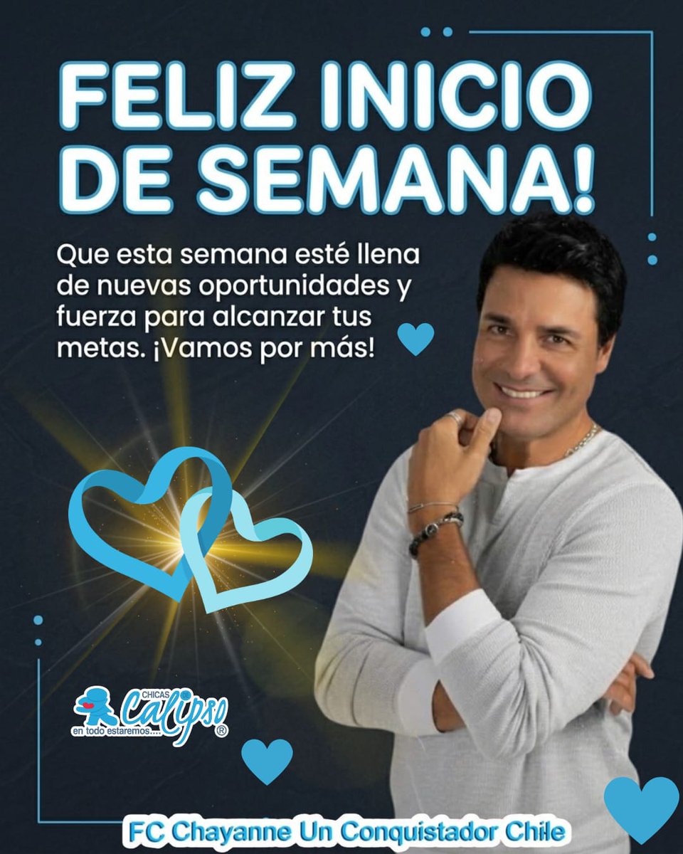 Desde #Chile 🇨🇱 le deseamos una maravillosa semana a nuestra querida  <a href="/MimiLazoD/">Mimi Lazo</a> que este llena de muchas alegrías y mucho amor 🌷🌷🌷 cariños <a href="/CHICASDECALIPSO/">Fans Club Chicas de Calipso 🇨🇱</a> 🩵🇨🇱🩵🇨🇱🩵🇨🇱🩵🇨🇱🩵🇨🇱