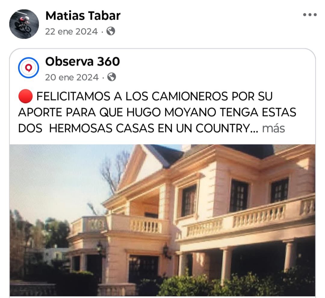 El contratista de Manuel Adorni es LIBERTARIO y criticaba una supuesta casa de Moyano en un country. Después fue y contó LA VERDAD cuando Adorni se hizo su casa en un country
El primer libertario honesto (?