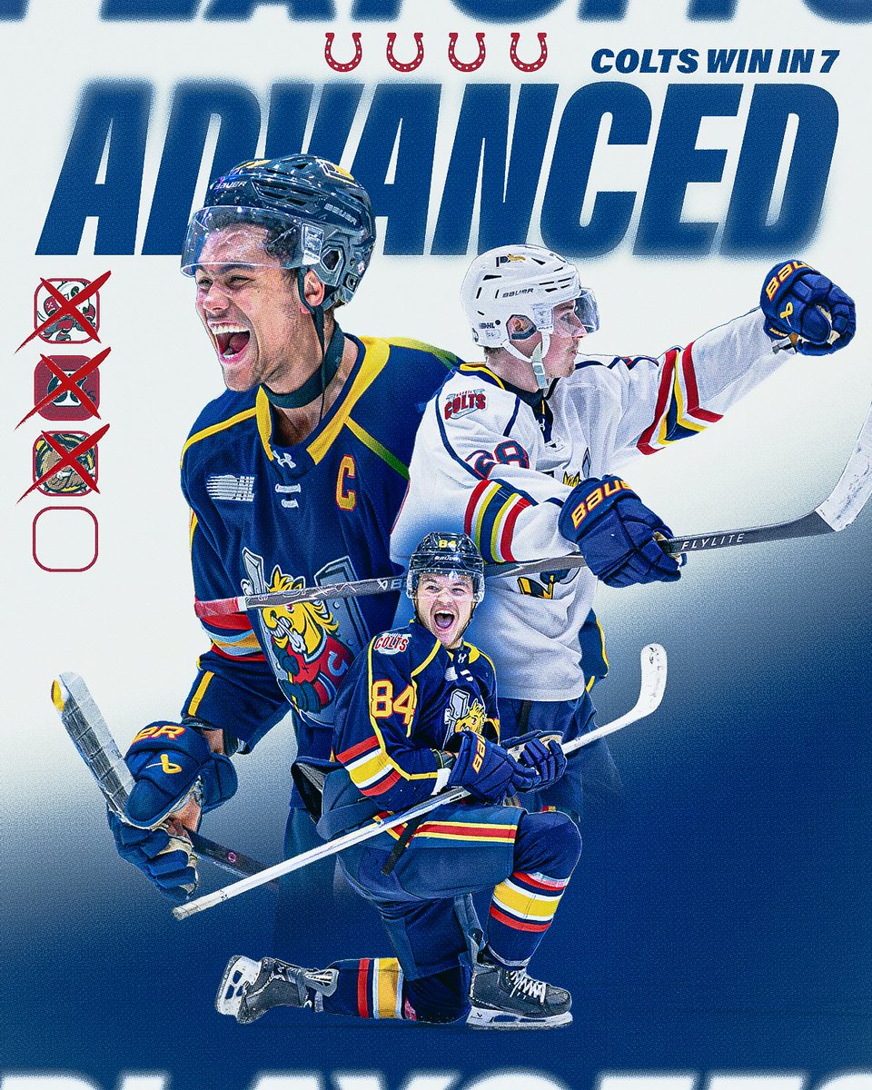 OHLBarrieColts's tweet image. COLTS WIN THE EAST 🤠