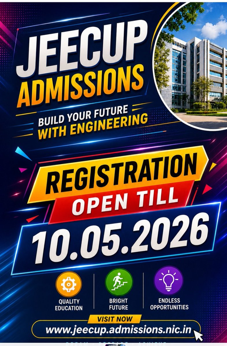 JEECUP (Diploma Entrance Uttar Pradesh) tweet media