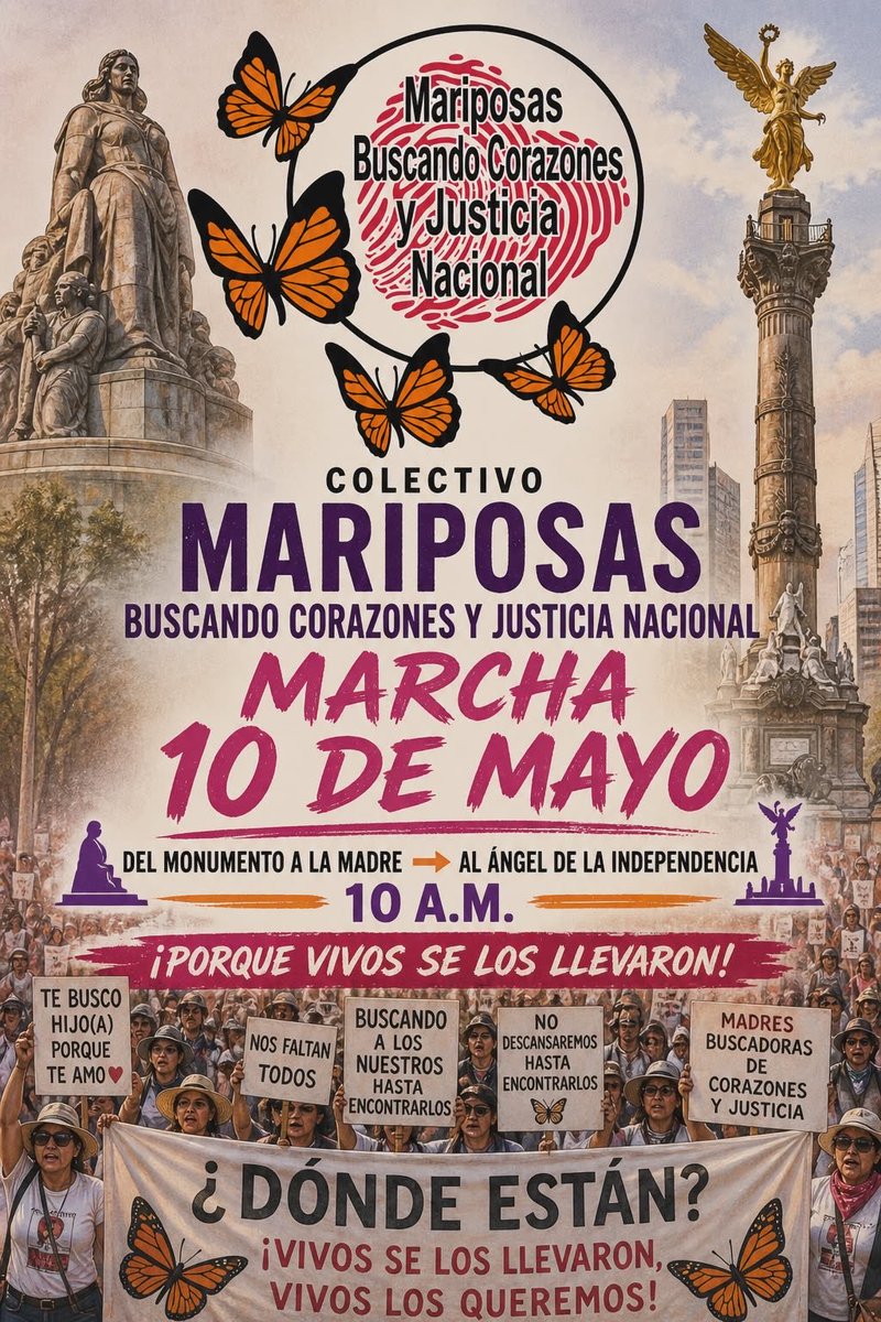 Mariposas Buscando Corazones y Justicia Nacional. tweet media