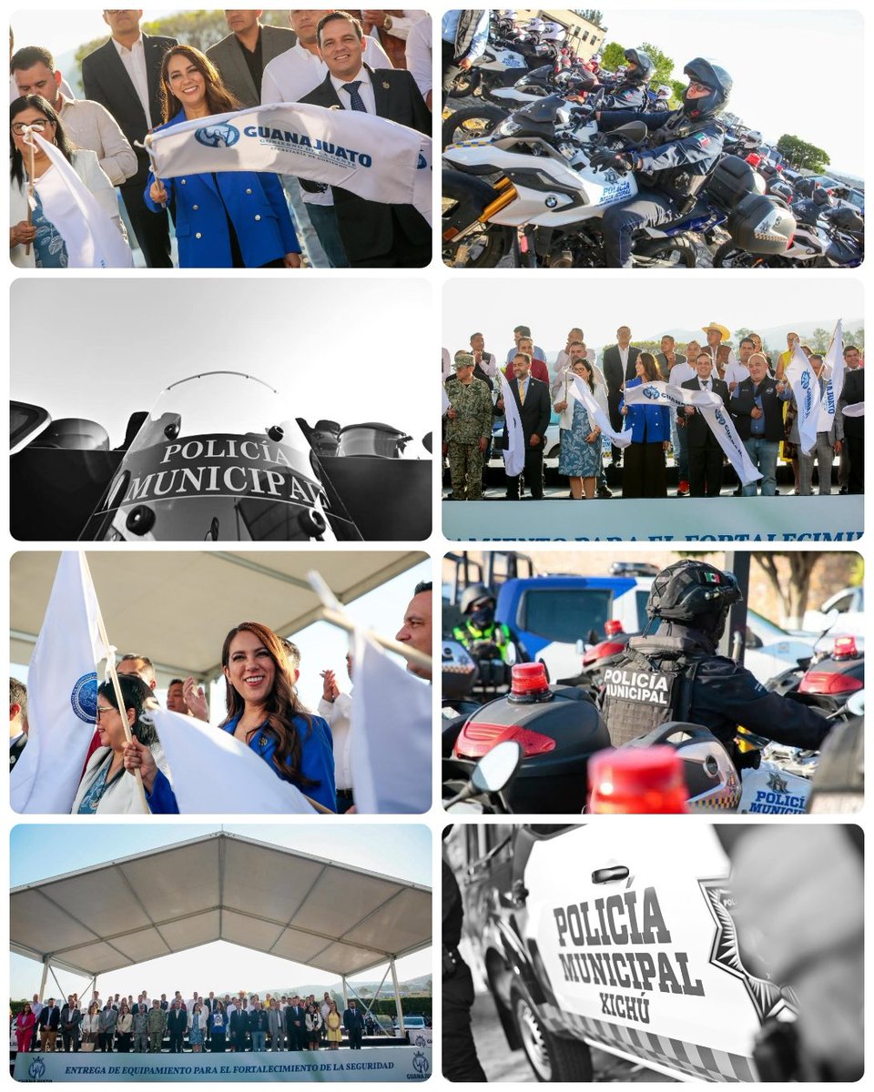 LibiaDennise's tweet photo. Quienes nos cuidan merecen las mejores herramientas para hacer su labor con dignidad y seguridad. 🛡️Por eso en la Séptima Sesión del Consejo Estatal de Seguridad Pública, entregamos patrullas, chalecos y tecnología a nuestras corporaciones municipales,

Destinamos recursos históricos por más de 143 millones de pesos, a través del Fondo Estatal para el Fortalecimiento de la Seguridad Pública Municipal y el Fondo para el Fortalecimiento de las Instituciones de Seguridad Pública, que llegan a los 46 municipios de Guanajuato.

Cada patrulla, cada radio y cada chaleco representa una oportunidad más para seguir construyendo la paz que queremos. Y también es un mensaje claro a nuestras y nuestros policías porque no están solos, reconocemos su valentía y su compromiso. 🚓 🚨