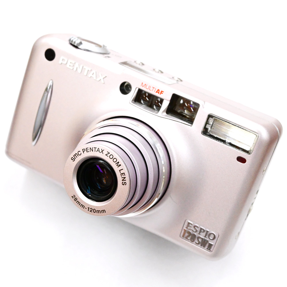 437 完動品 PENTAX ESPIO120SWⅡ フィルムカメラ ピンク 中古 PENTAX ESPIO 120SW II (ピンクゴールド) ¥26,400- by #青葉台 店
