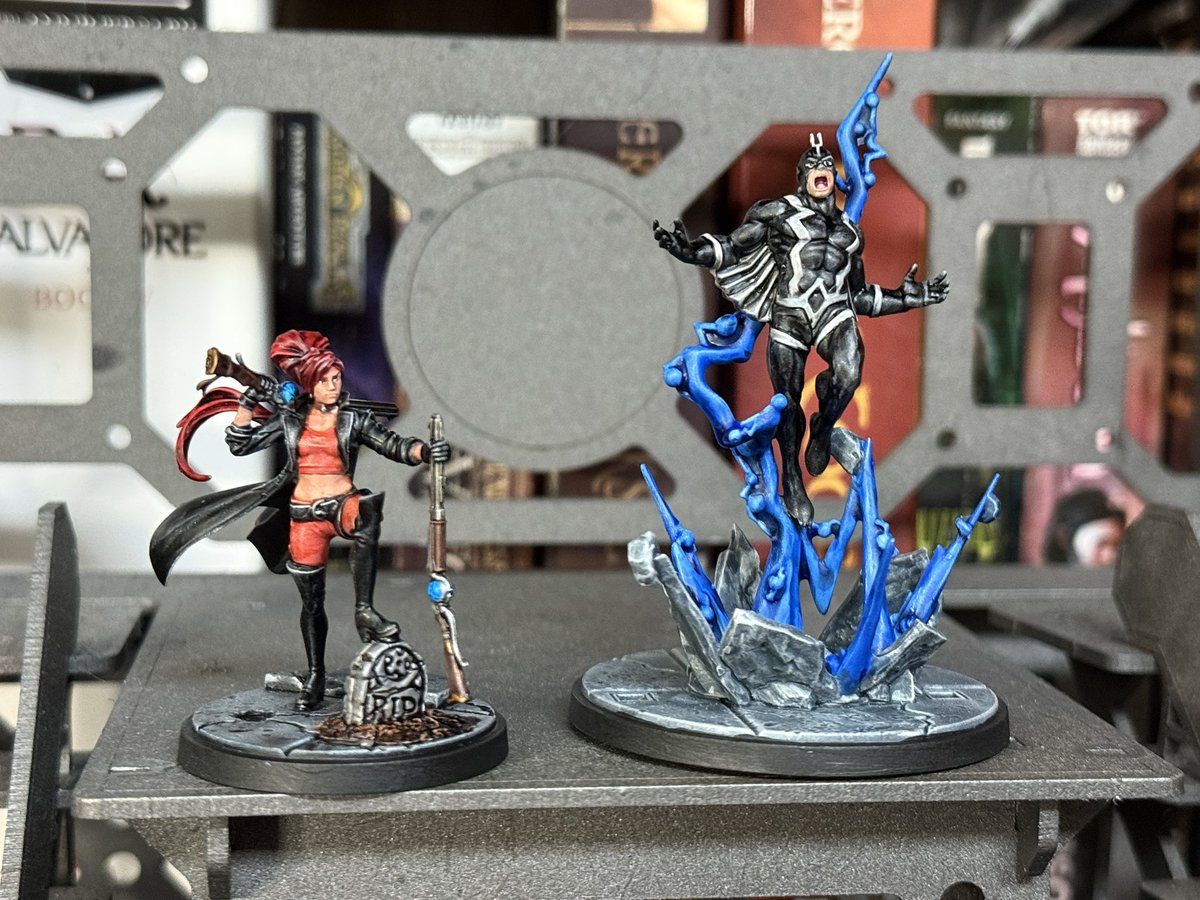 egotisticalepi's tweet image. Elsa Bloodstone &amp;amp; King Blackbolt, Game: Marvel Crisis Protocol 

#boardgames #tabletop #minipainting #hobby #marvel