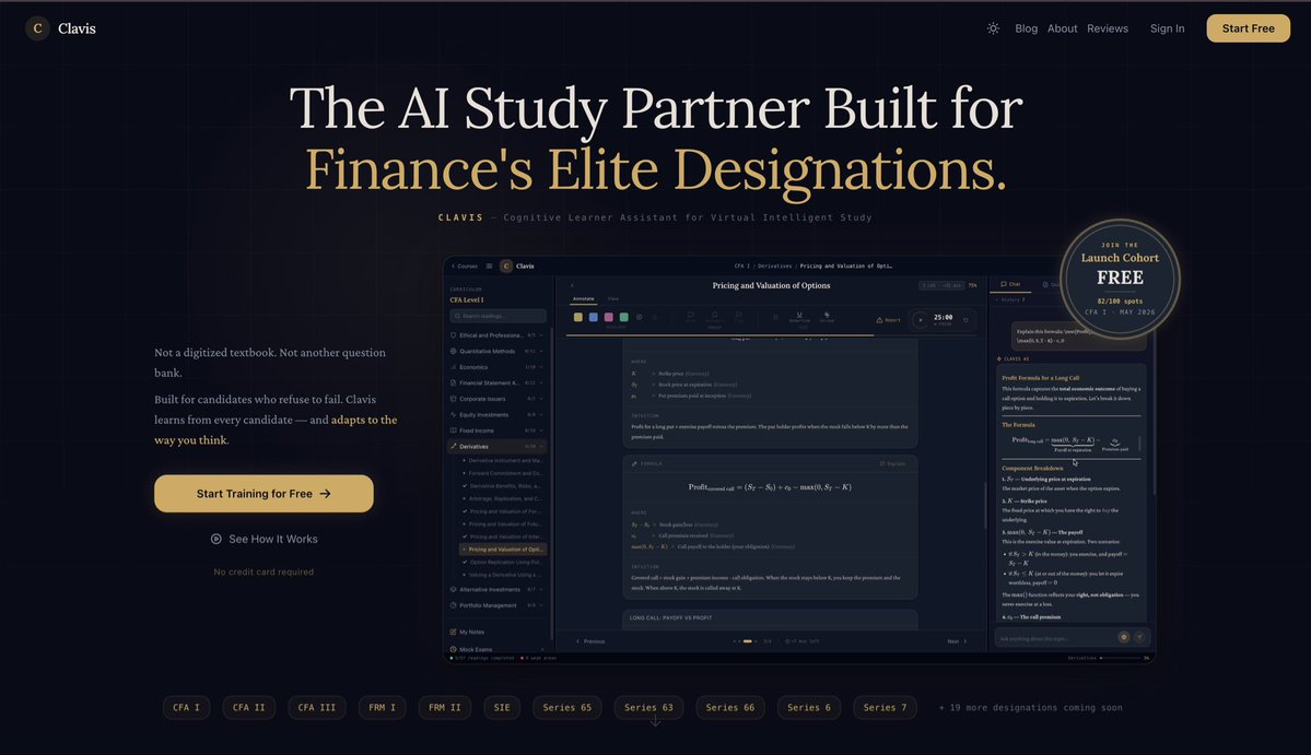 cedluma's tweet image. Looking to #connect with people interested in:
- Tech
- SaaS
- AI
- Startups
- Indie hacking
- Building in public

clavis.study