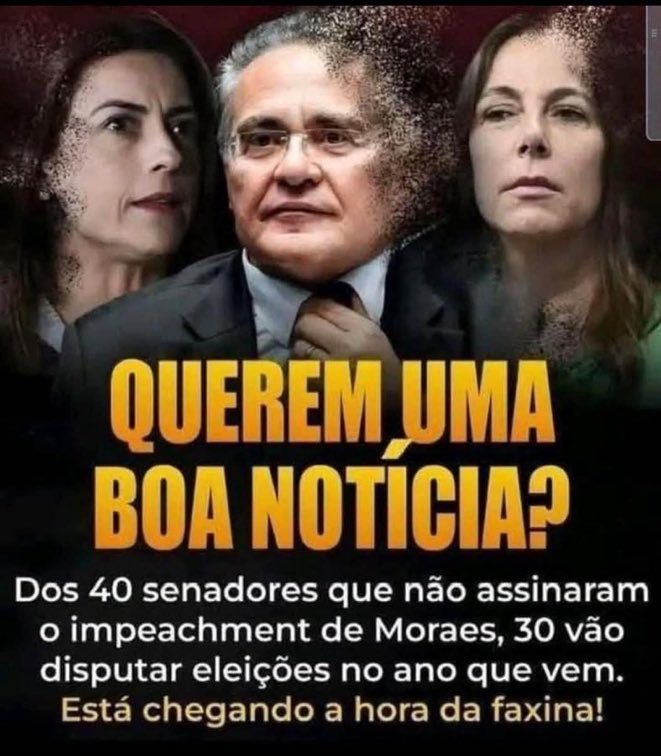 VAMOS TRABALHAR PARA EXPURGA-LOS DA VIDA PÚBLICA 

OS PARLAMENTARES PRECISAM ENTENDER QUE ESTÃO ALI REPRESENTANDO O POVO

O POVO QUER URGENTEMENTE O IMPEACHMENT DESTES MINISTROS QUE NÃO CONSEGUEM EXPLICAÇÕES A RESPEITO DAS FALCATRUAS PRATICADAS!