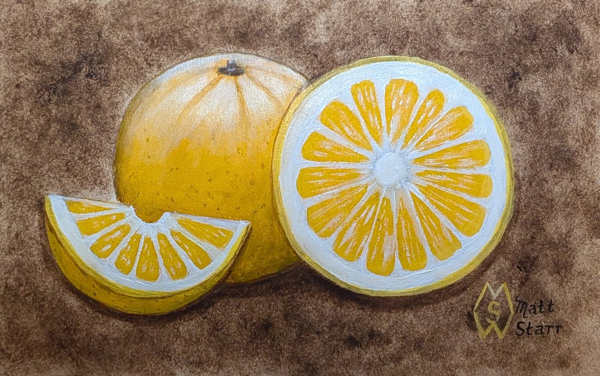 MattStarrFineA1's tweet image. May 4th is National Orange Juice Day.  This is my acrylic painting of my study of some oranges. redbubble.com/shop/ap/167594… 

#mattstarrfineart #orange #oranges #orangejuice #fruit #art #painting #tshirts #tshirt #artistic #artwork #artlovers #ArtoftheDay #BuyArtOnline #ArtforSale