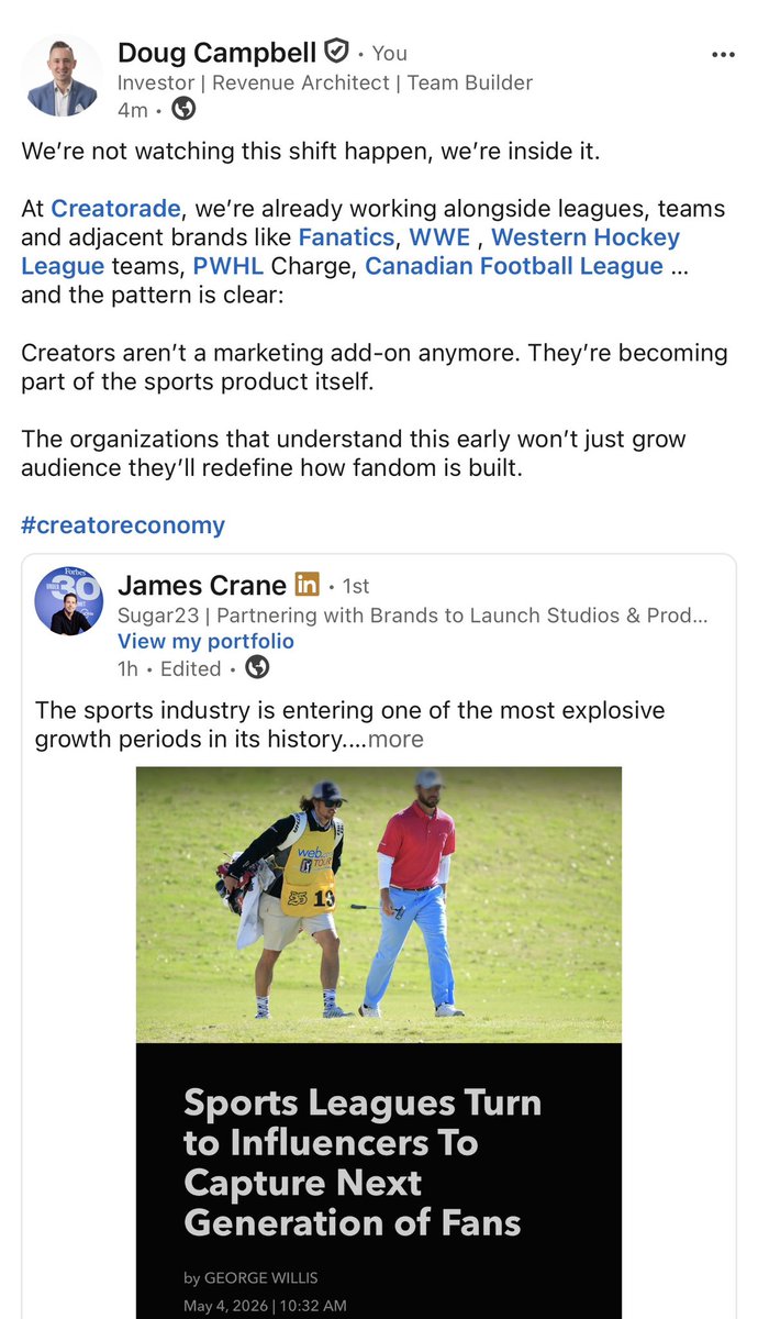 dcampbell35's tweet photo. https://t.co/1Fttq7koK4

#CreatorEconomy https://t.co/HehOVSggZx