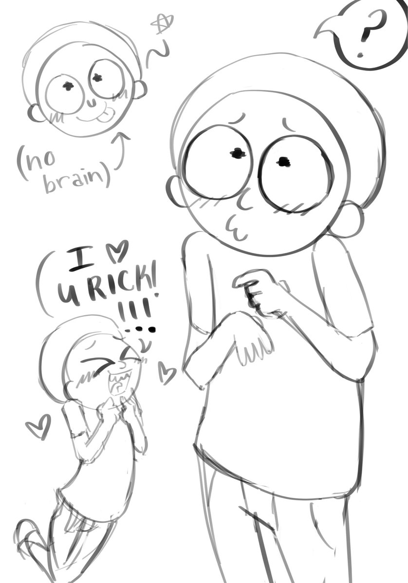 tried drawing morty as cutieful as possible!! 🥹💘