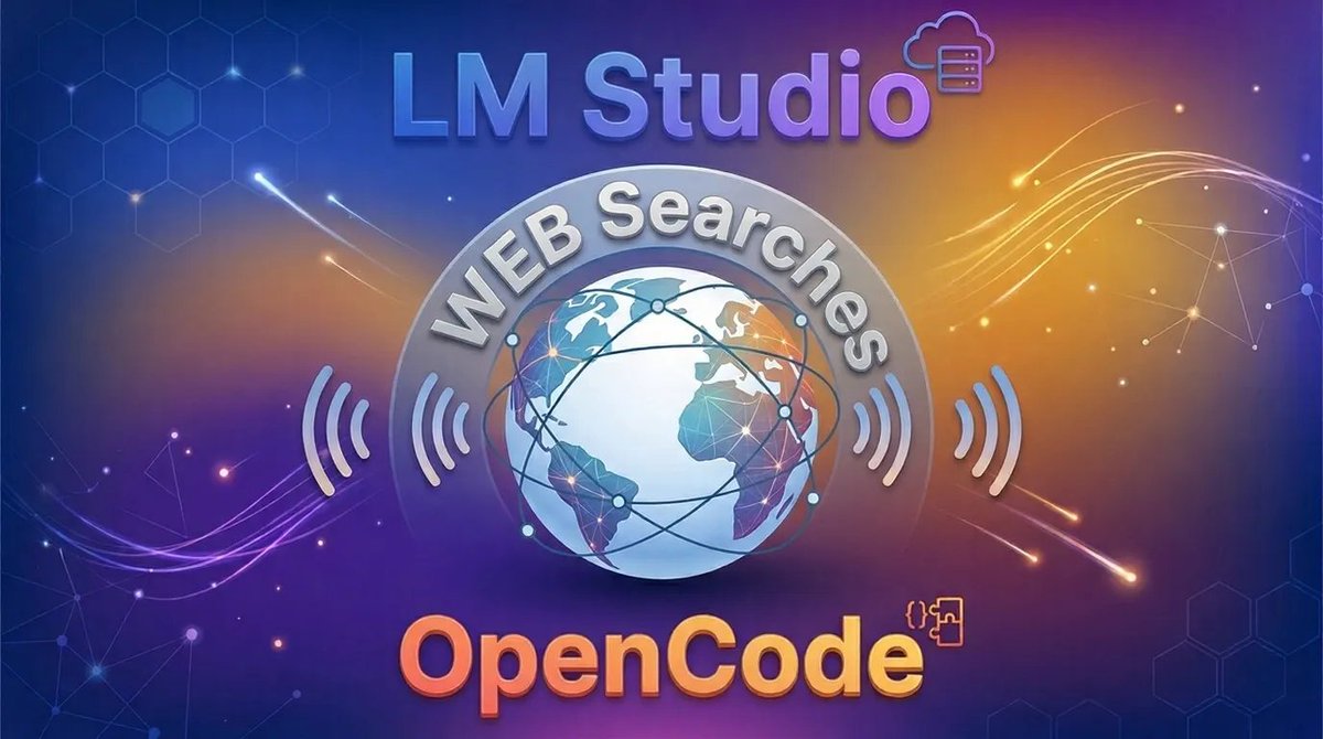 1Garrett2008's tweet photo. Adding Local web searches the best way in 2026 in #lmstudio and #opencode. Link to the article  in the answer. https://t.co/vHEYOmzwK4