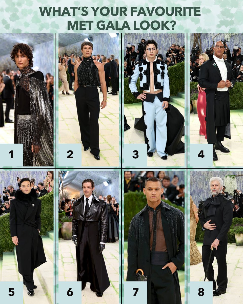 iHeartRadioCA's tweet image. No one was playing about their Met Gala looks this year 🤭😉Which look stole your heart?

#hudsonwilliams #connorstorrie #badbunny #tyriqwithers #metgala 

📸: Getty