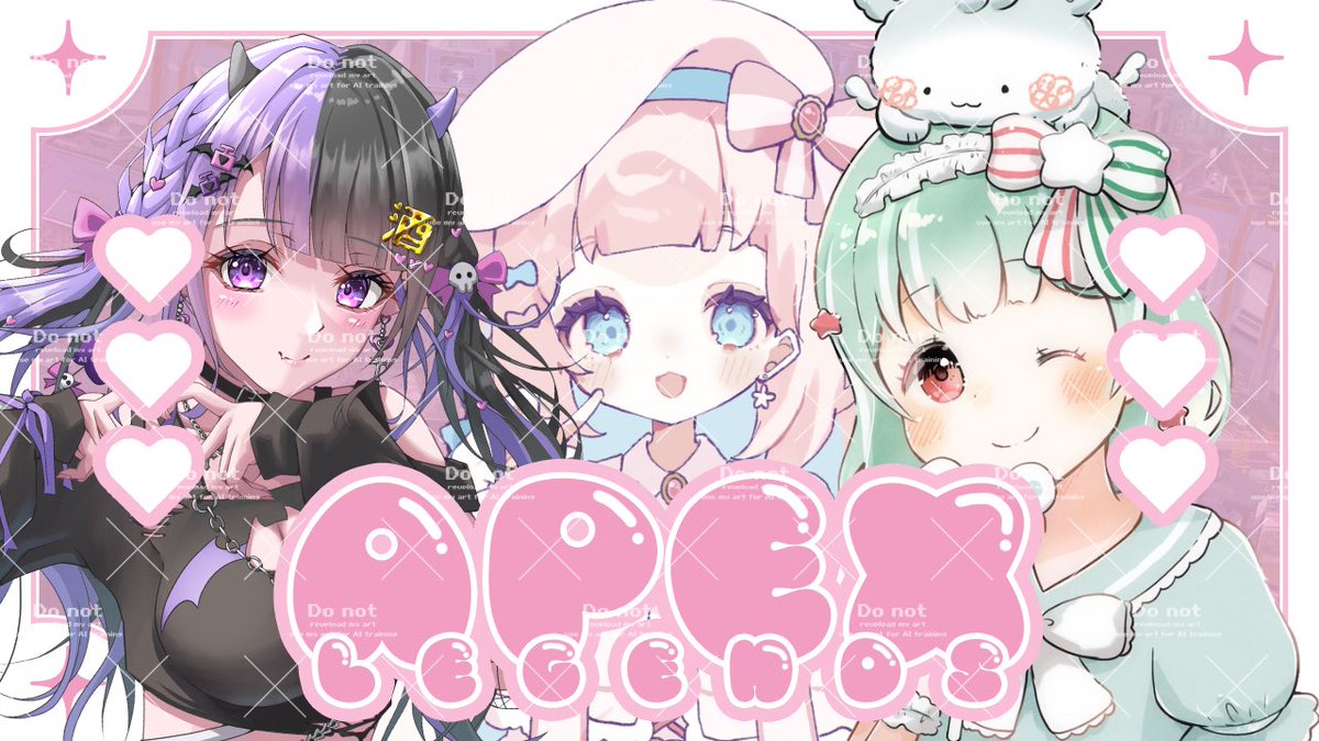 takanashi_nns's tweet photo. ⋱ 〖予告〗APEXコラボ配信 ˗ˋ📢 ⋰

୨୧ 5/5 ꜱᴛᴀʀᴛ 20:00 -
୨୧ フルパでカジュアル回すよ〰️ 🍒ˊ˗

꒰ コラボしてくれたお友達 ꒱
紫酒魔るいちゃん
👿💜⌇#shisyumarui 

枢木くるるちゃん
🧸🍭⌇#krrg_kururu

꒰ 待機⌇ʏᴏᴜᴛᴜʙᴇ ꒱
https://t.co/12b9Jlbfg8 https://t.co/8Dj4yZRNk6