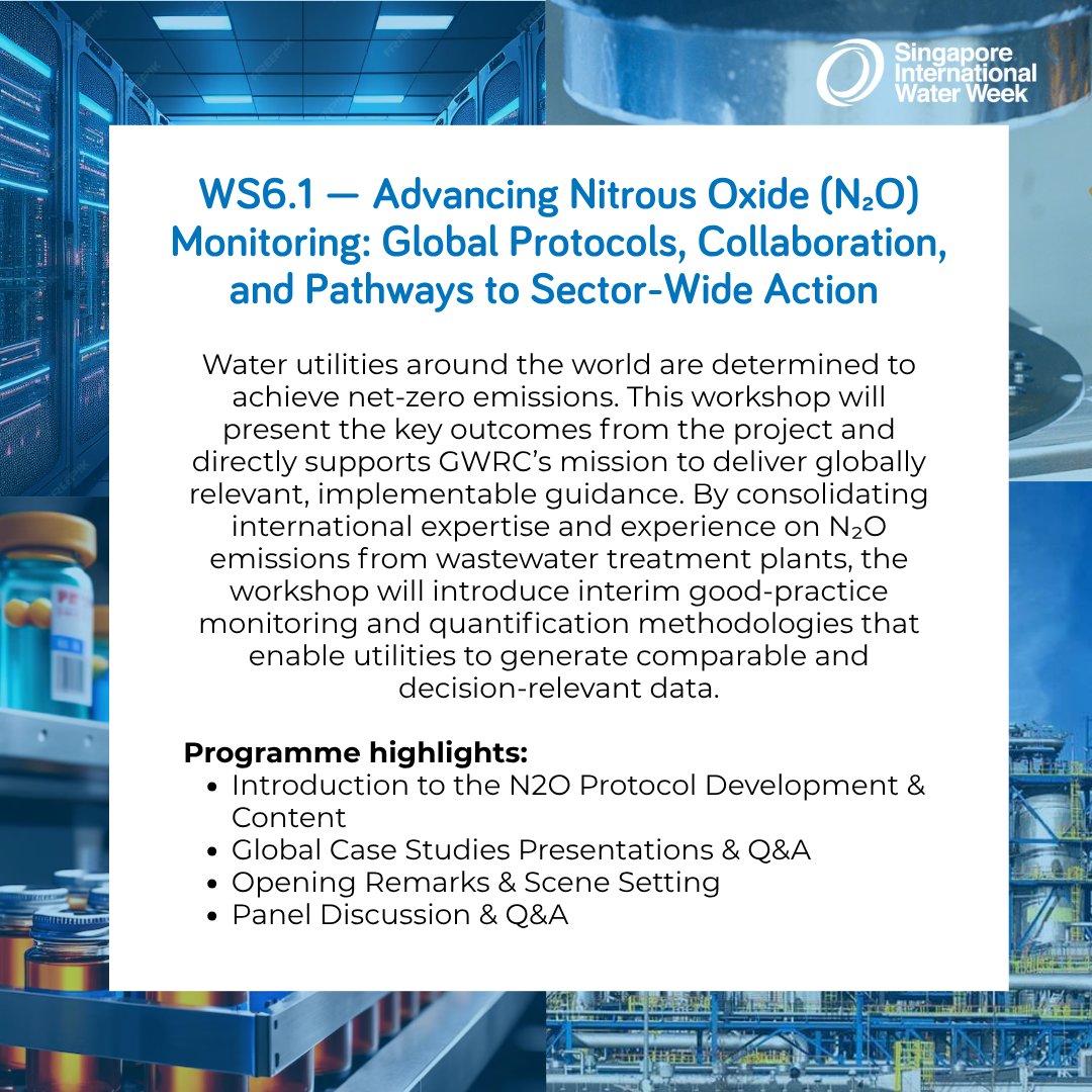 WaterWeekSG's tweet photo. 💧 We’re excited to spotlight the workshops under Theme 6: Nexus &amp; Resource Circularity at the SIWW2026 Water Convention.  

📖View the Water Convention Advance Programme: https://t.co/WJ6uWi4Hxg 

🎟️Register as a SIWW2026 delegate: https://t.co/kBmyeFh9RR https://t.co/I3afyO1OWy