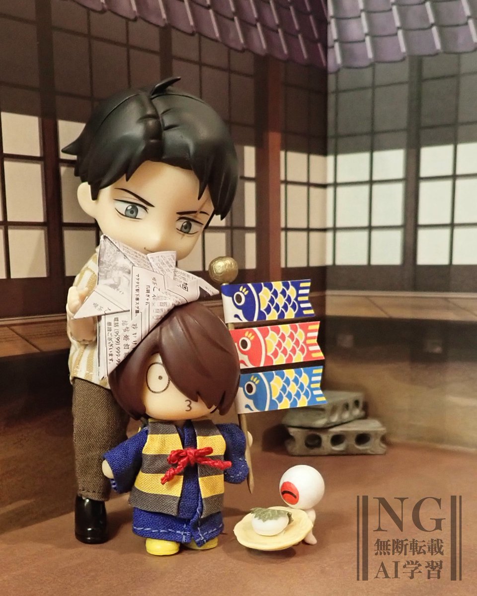 (☉3\\\)🎏

(柏餅持ってるお皿 少しだけレタッチ加工してます)

#ねんどろいど #ねんどろいどどーる
#キタちゃんと一緒