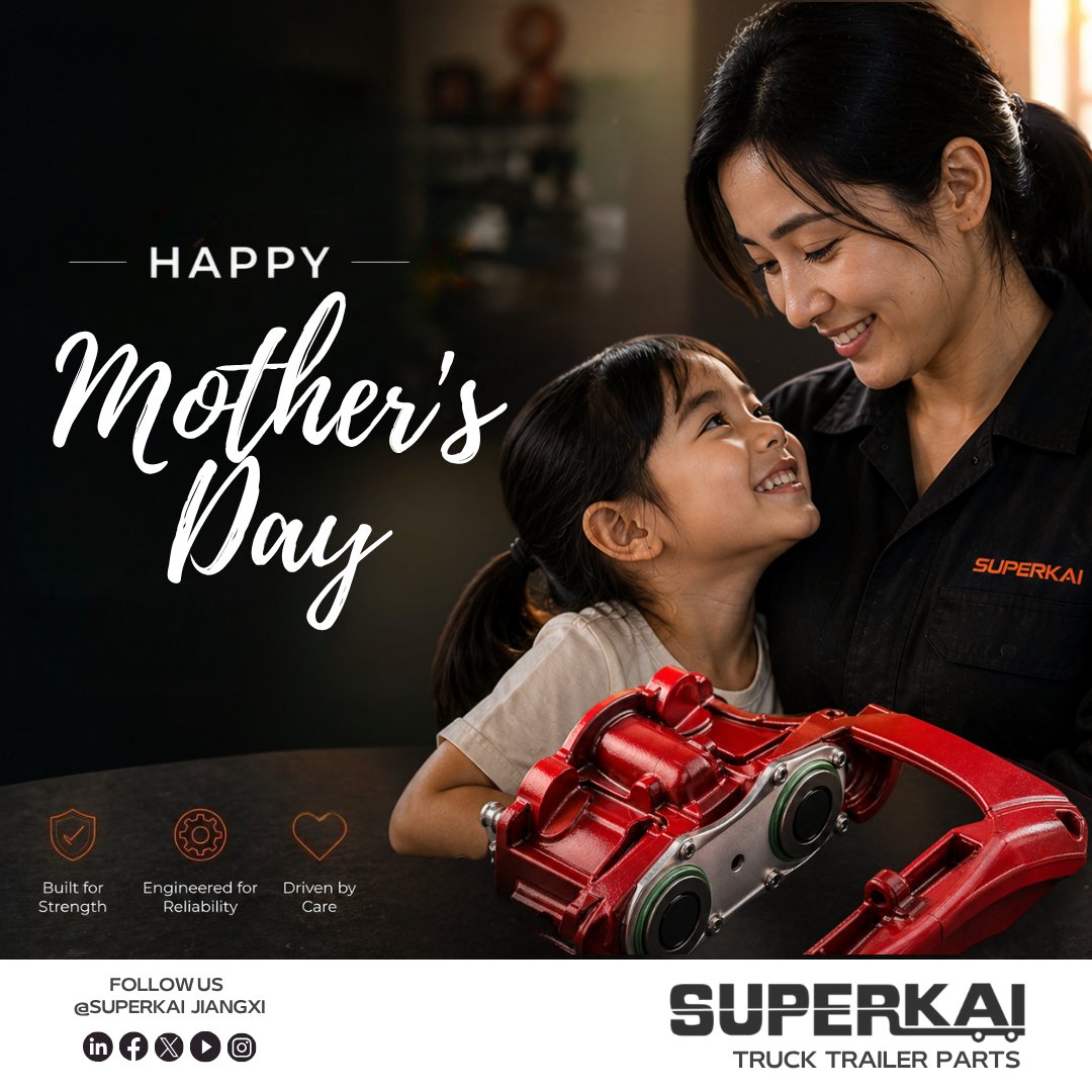 Superkai_com's tweet photo. Happy Mother's Day.
We celebrate the women across our industry.
Balancing responsibility, precision, and strength every day.
#MothersDay #BrakeCaliper #CVPARTS https://t.co/2PhqhzzXNg
