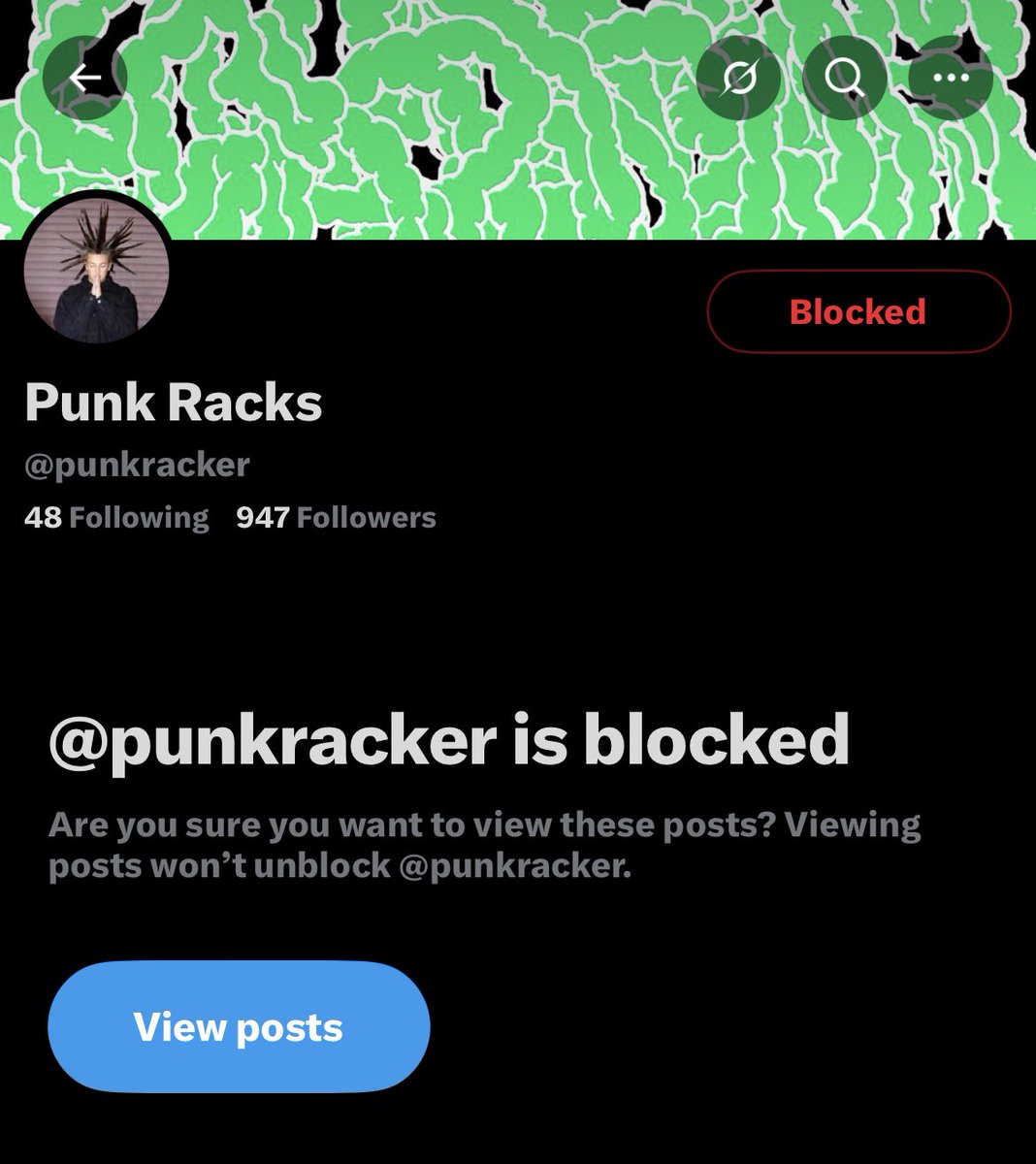 skaiwater and jane remover beefing so i blocked punk racks