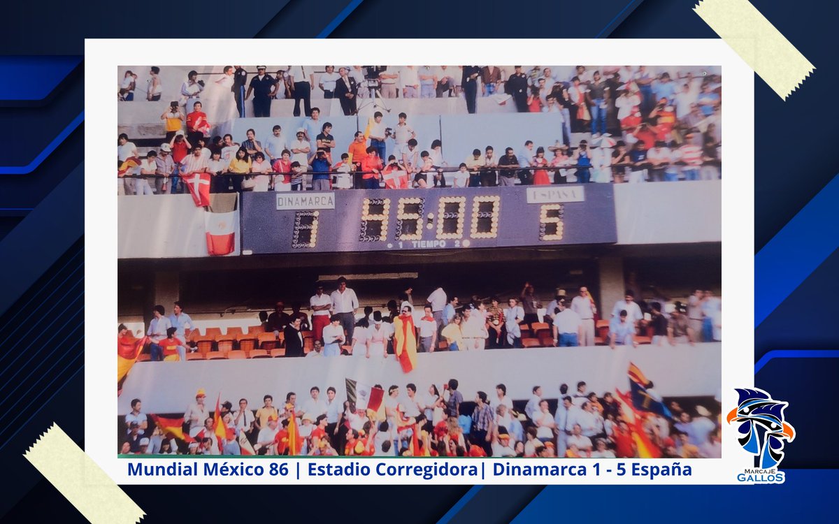 MarcajeGallos's tweet image. Ese tablero… el primero que buscabas cuando llegabas al #Corregidora 🏟️🐔

​Postal del recuerdo cuando no había pantallas ni repeticiones… solo el marcador en la cabecera que te decía cómo iba el partido 👀📊

​Ahí quedó marcado el #España 5-1 #Dinamarca del 86... (Sigue ⬇️)