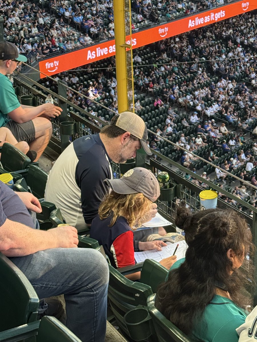 chadros's tweet photo. @Braves at the game tonight in Seattle. This is the coolest thing I’ve seen so far… https://t.co/O4JmAiSgVY