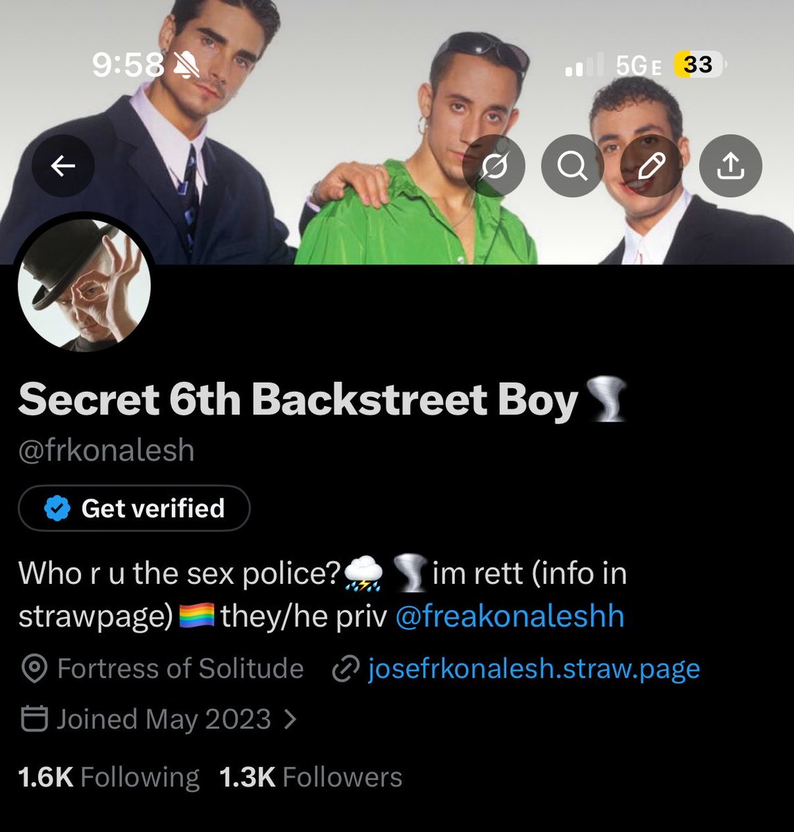 Secret 6th Backstreet Boy🌪️ tweet media