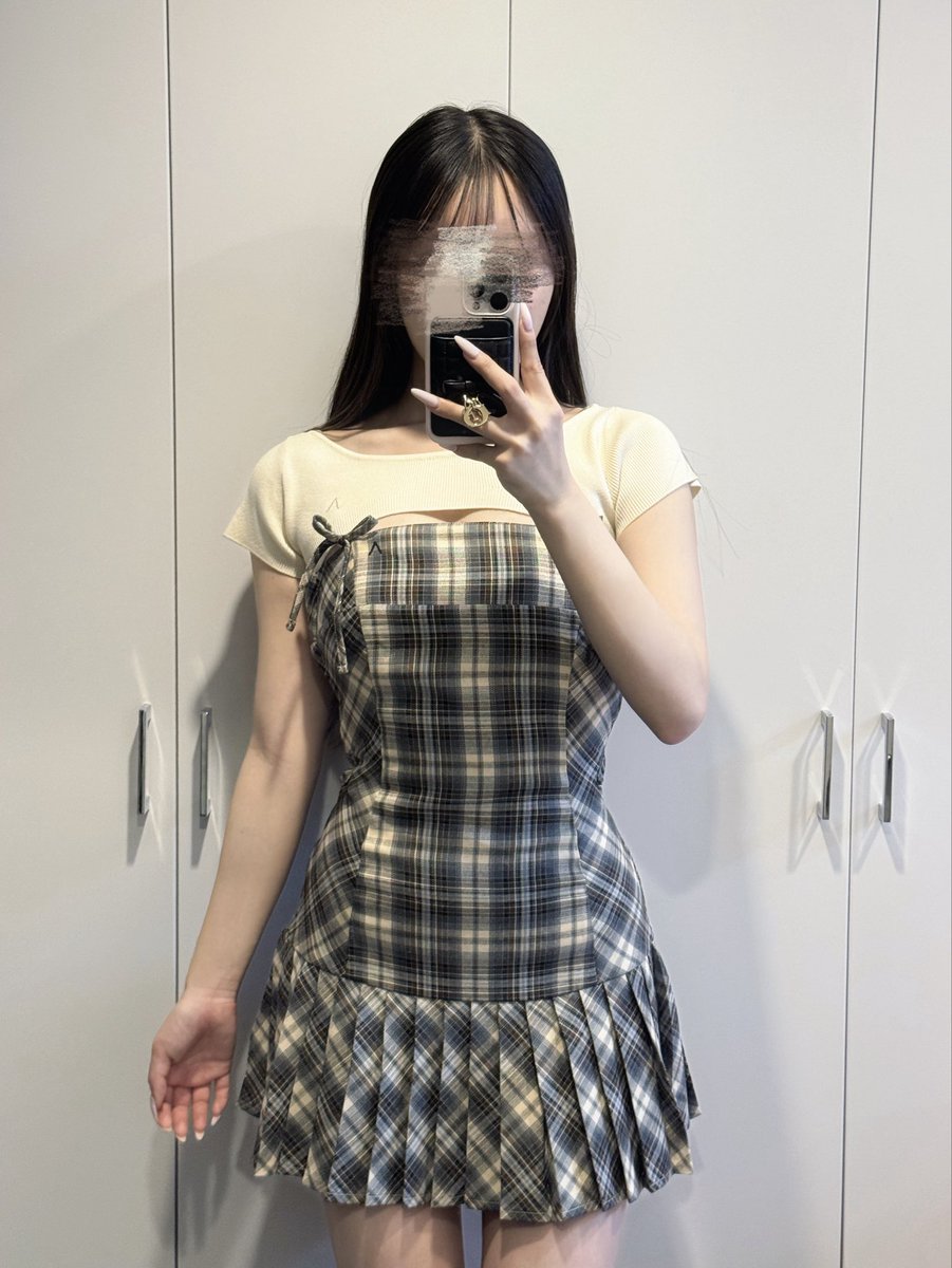 🎀Karen check mini dress s size えち可愛くなれるのでみんな買いま