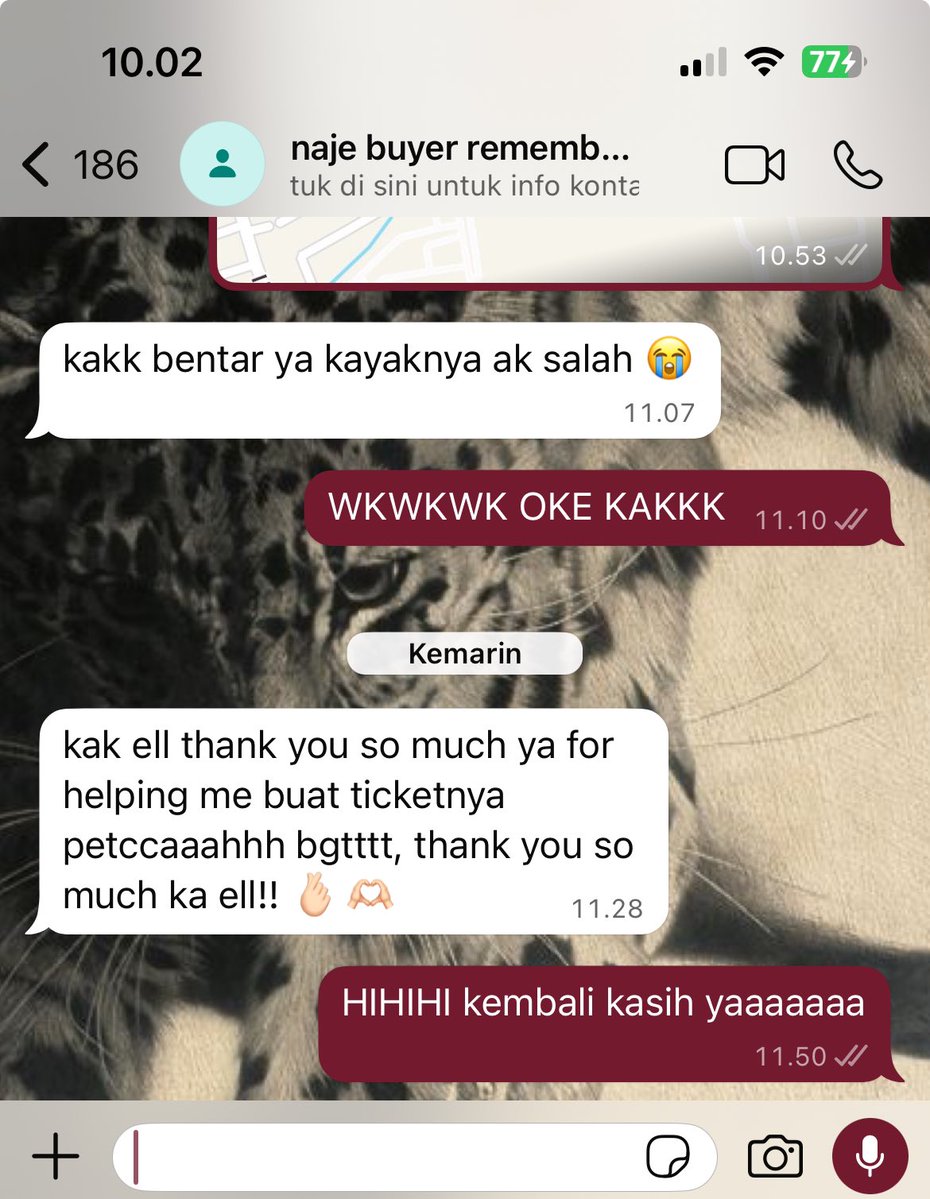 testi yg beli tiket remember me kemarin 🤗🩷