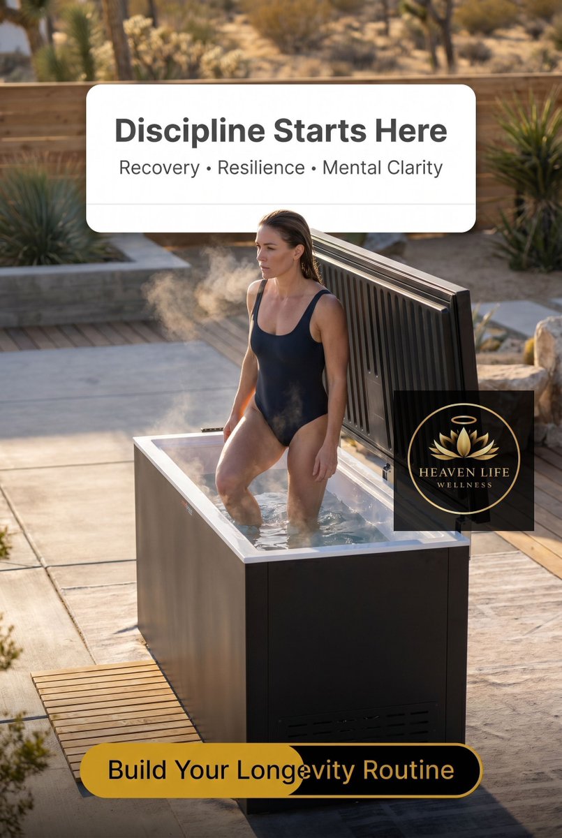 HeavenLifeWell's tweet image. Turning your home into a recovery space changes everything.
Cold plunge, on demand—no excuses, just results. 
#longevity #healthspan #recoveryfirst #stressresilience #wellnessjourney #functionalhealth #biohackinglife #optimalhealth #livebetterlonger