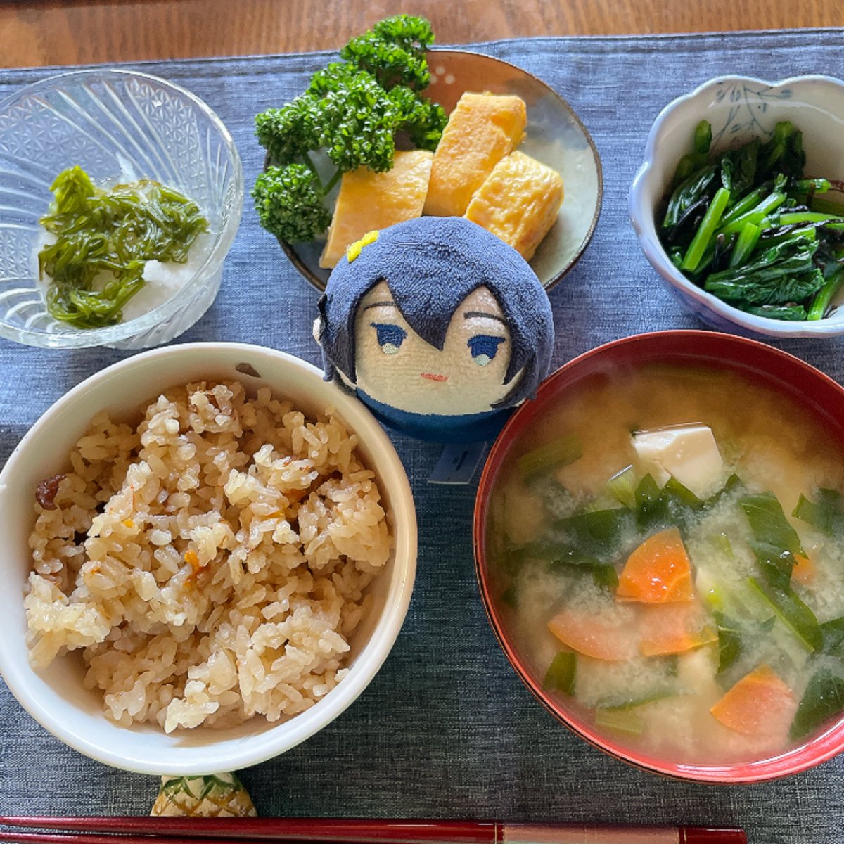fbfb913hamu's tweet photo. 岩手の朝ご飯食べた。
しばらく食べられないのさみしいな。
おウチでも叔母のレシピで岩手気分になろう‼️
ありがとう叔母ちゃん！ありがとう岩手！ https://t.co/7y3Pd7aVMv
