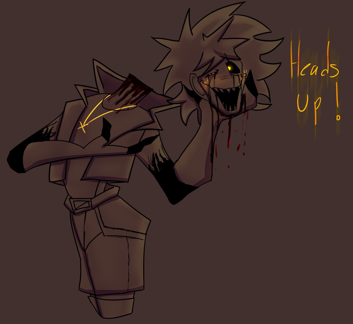 MeltedDread's tweet image. Heads up! 

#oc #doodles #ocart