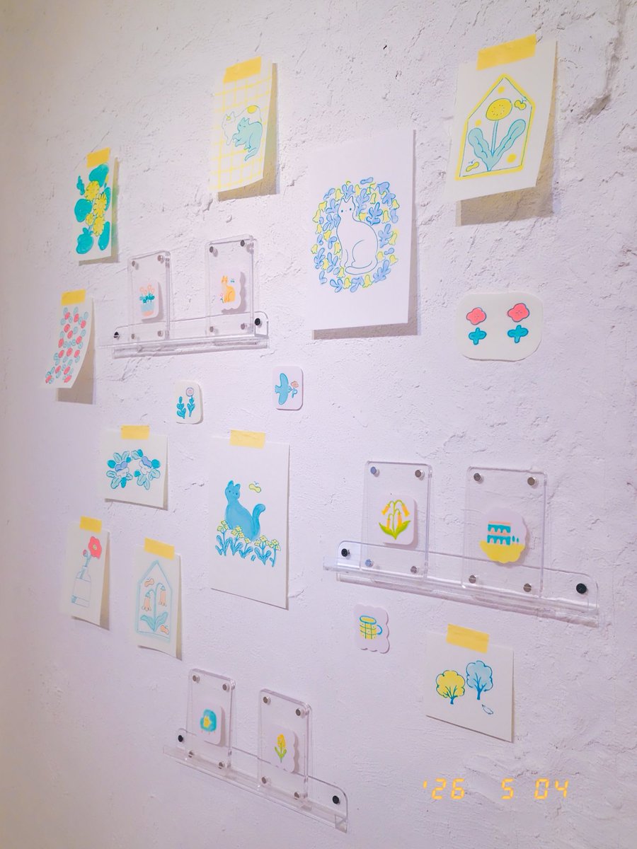 miyashitanodoka's tweet photo. 5/6まで吉祥寺のユメノギャラリーにて個展開催中です！
終日在廊しています🌿 https://t.co/w8dDaPaY7l